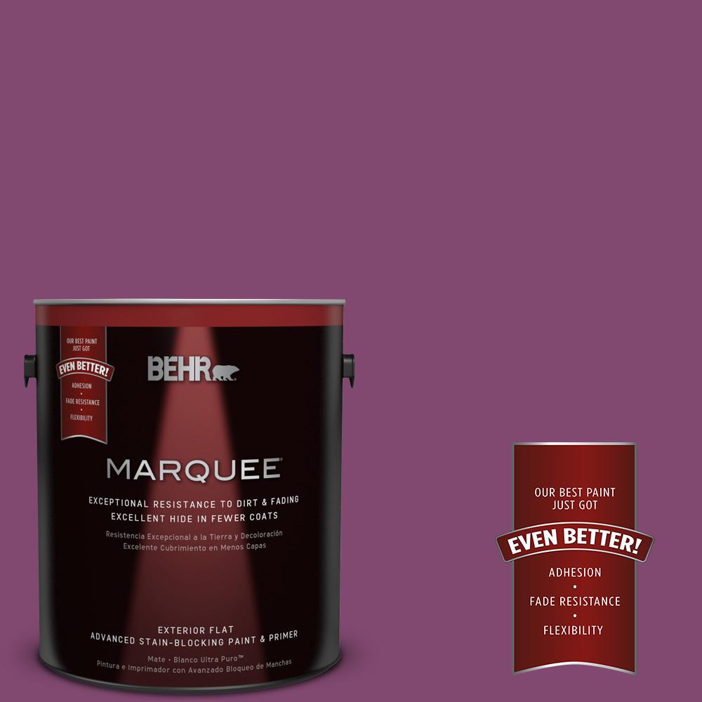 BEHR MARQUEE 1-gal. #680B-7 Sugar Plum Flat Exterior Paint-445301 ...