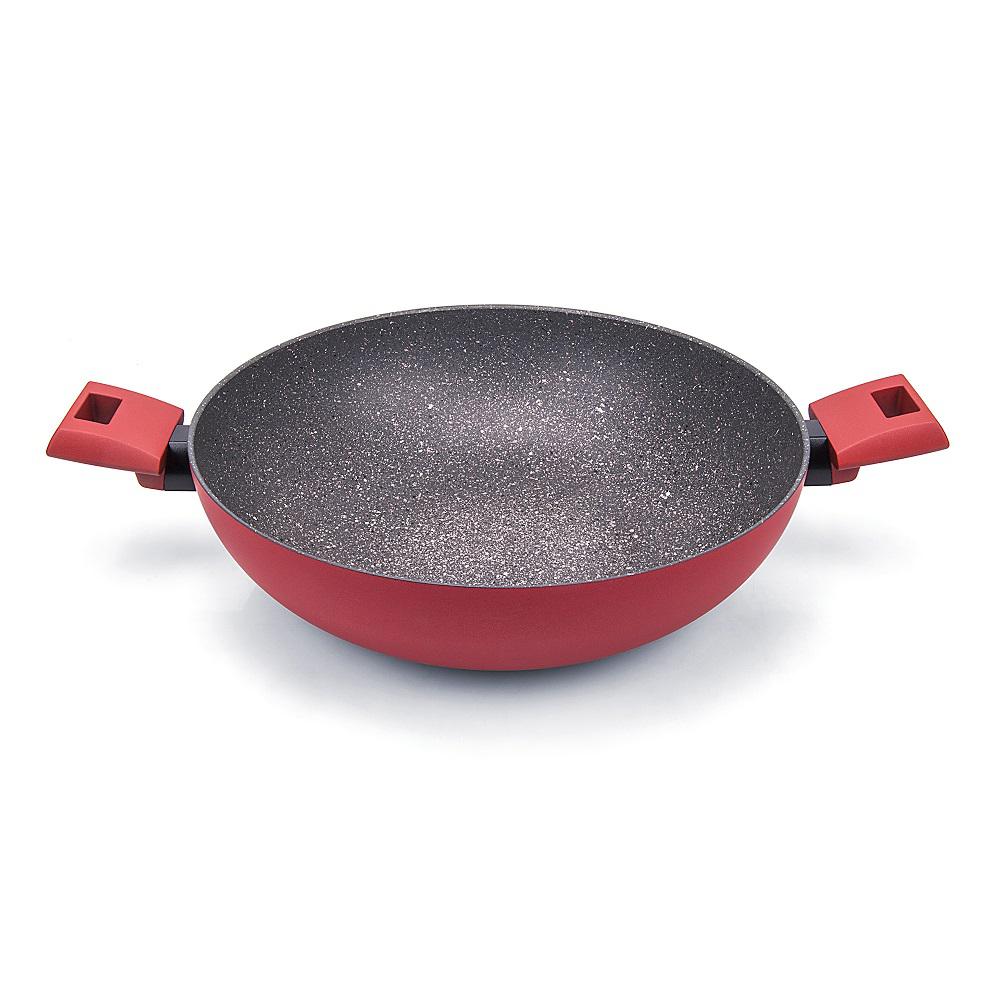 Moneta Riviera Non Stick Wok With 2 Handles 8574332 The Home Depot Moneta Riviera Non Stick Wok With 2 Handles
