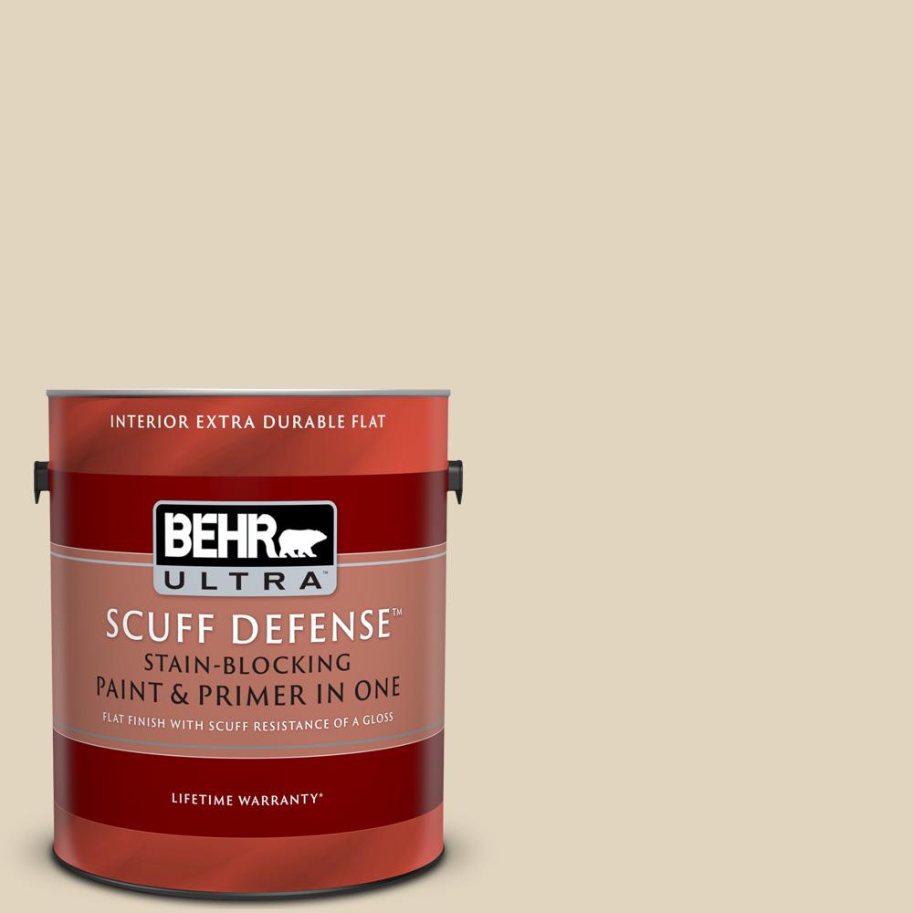 BEHR ULTRA 1 gal. PPU717 Wax Sculpture Extra Durable Flat Interior