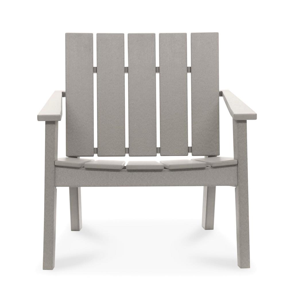 DUROGREEN Cabana Light Gray Recycled Plastic Big Daddy Outdoor Lounge