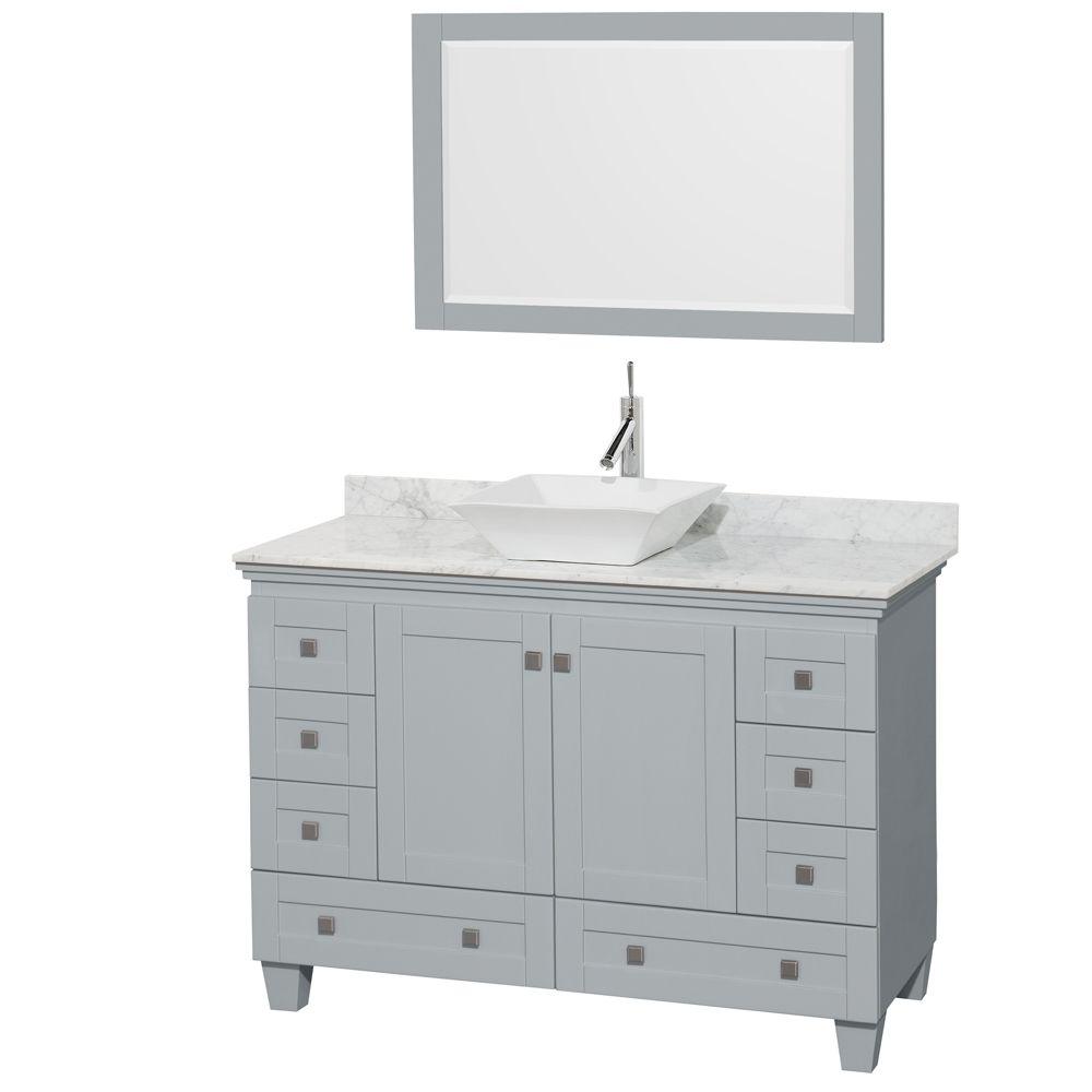 Wyndham Collection Acclaim 48 In W X 22 D Vanity Oyster Gray Wyndham Collection Acclaim 48 In W X 22 D Vanity Oyster Gray