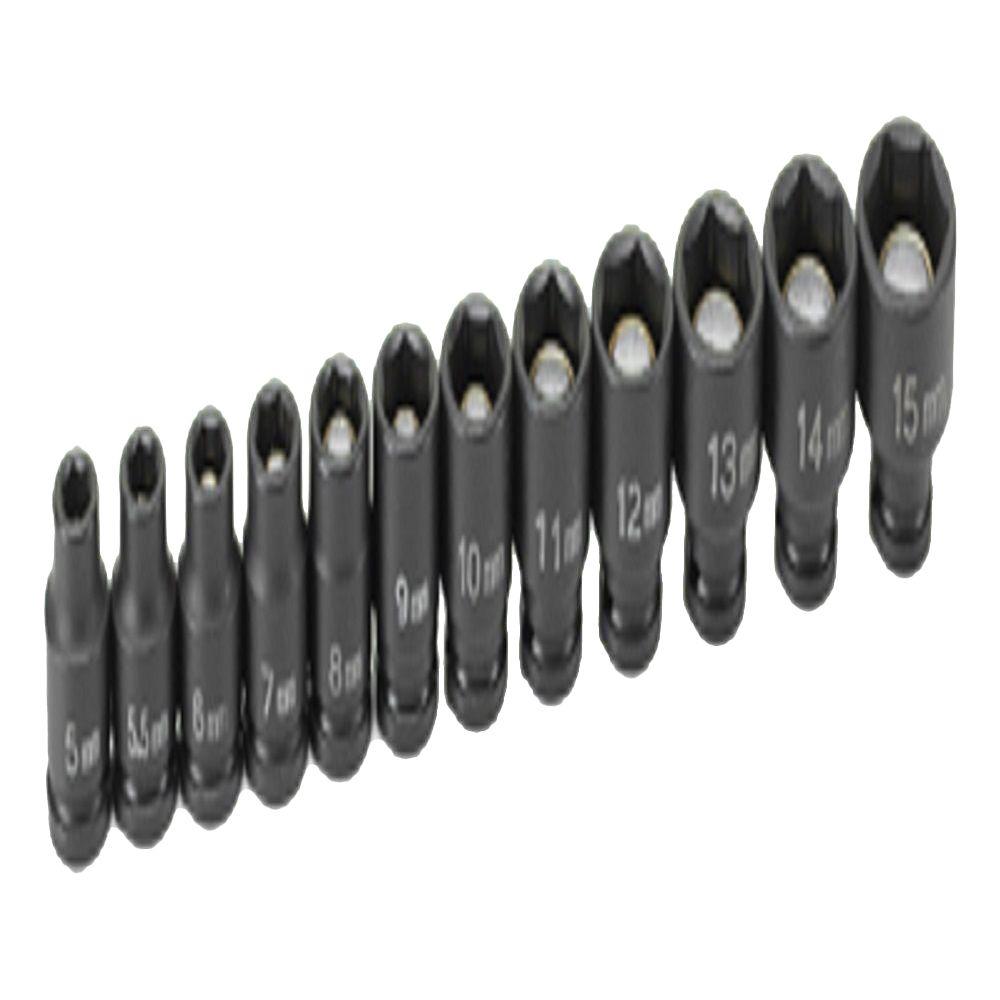 GP 1/4 in. Drive Metric Impact Socket Set (12Piece)GRE9712MG