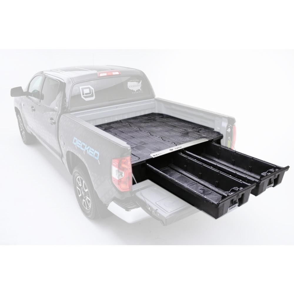 Decked 5 Ft 6 In Bed Length Pick Up Truck Storage System For Ford Bed Length Pick Up Truck Storage System For Ford F150 Aluminum 2017 Cur Df4 The Home Depot