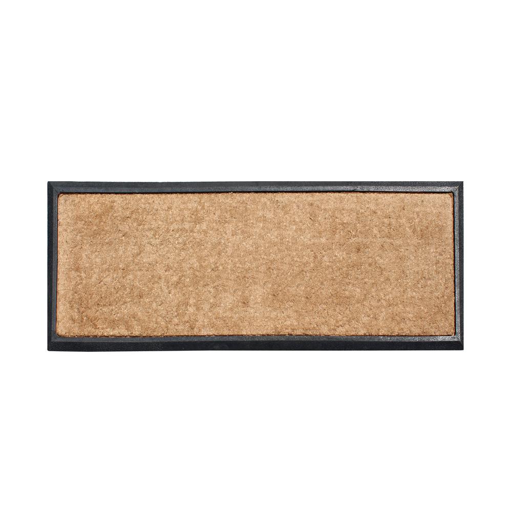 A1hc Rubber Coir Molded 16 In X 48 In Double Door Mat