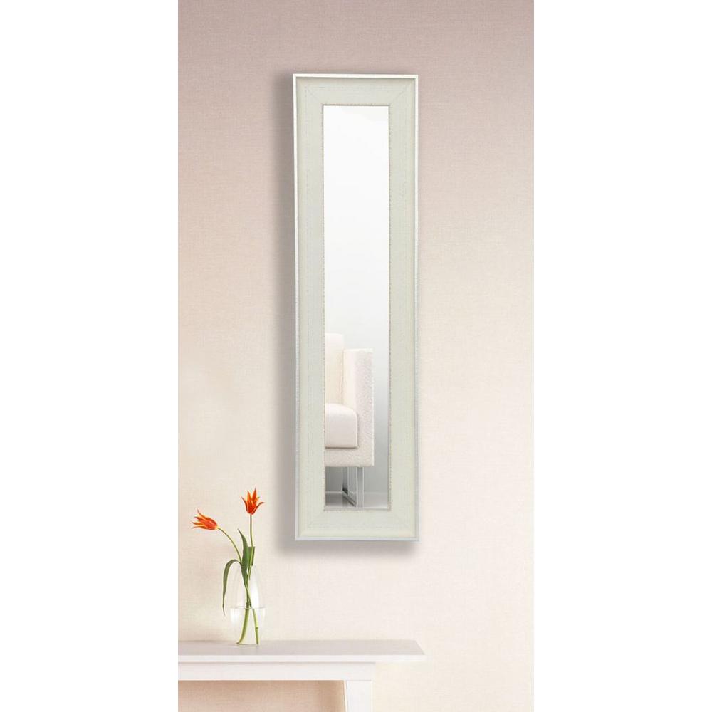 9 5 In X 37 Vintage White Vanity Mirror Single Panel
