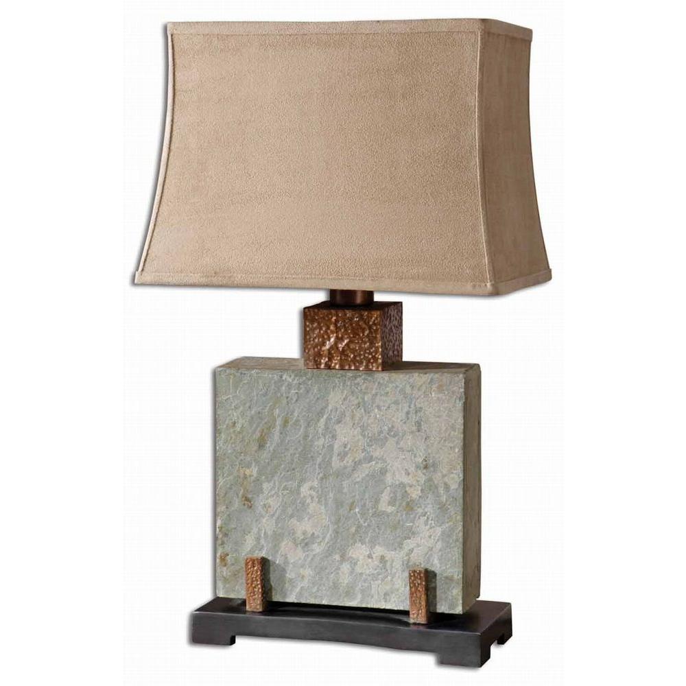 Global Direct 29 In Copper Slate Square Table Lamp 26321 1 The Copper Slate Square Table Lamp