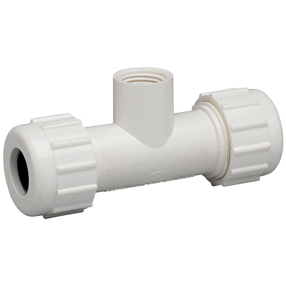 FloLock 1 in. PVC Compression Coupling-710-10RTL - The Home Depot