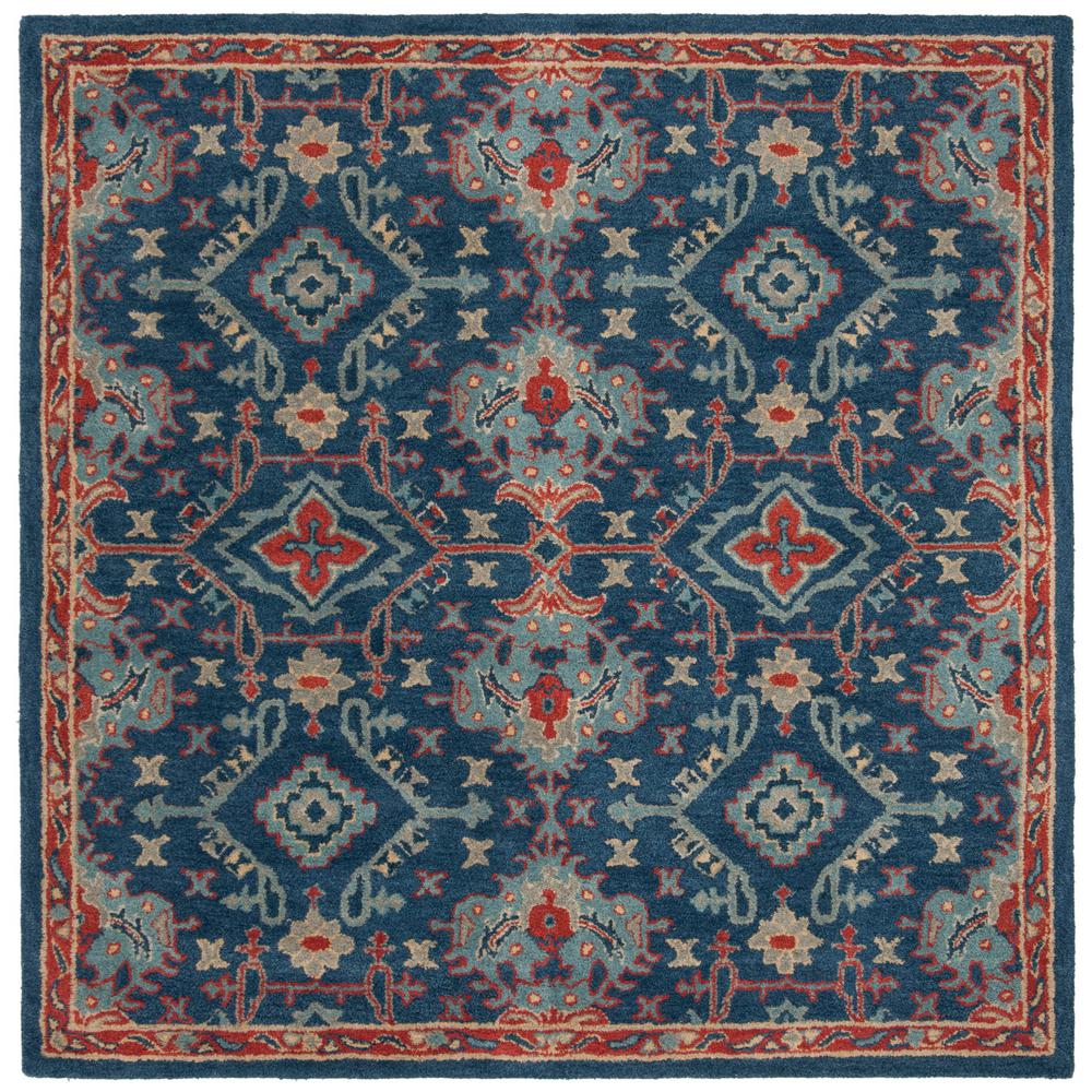 Safavieh Heritage Blue/Multi 6 ft. x 6 ft. Square Area RugHG422M6SQ