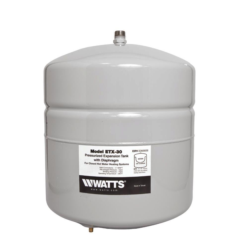 Watts ETX-30 4.7-Gallon Non-Potable Expansion Tank for Closed-Loop Systems