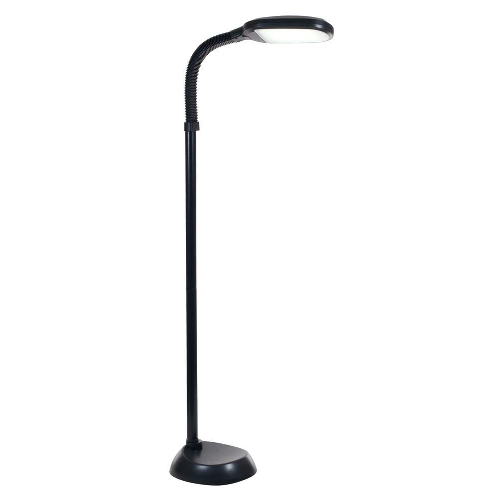 Buckingham Home 60 In Black Indoor Sunlight Floor Lamp With Dimmer Switch