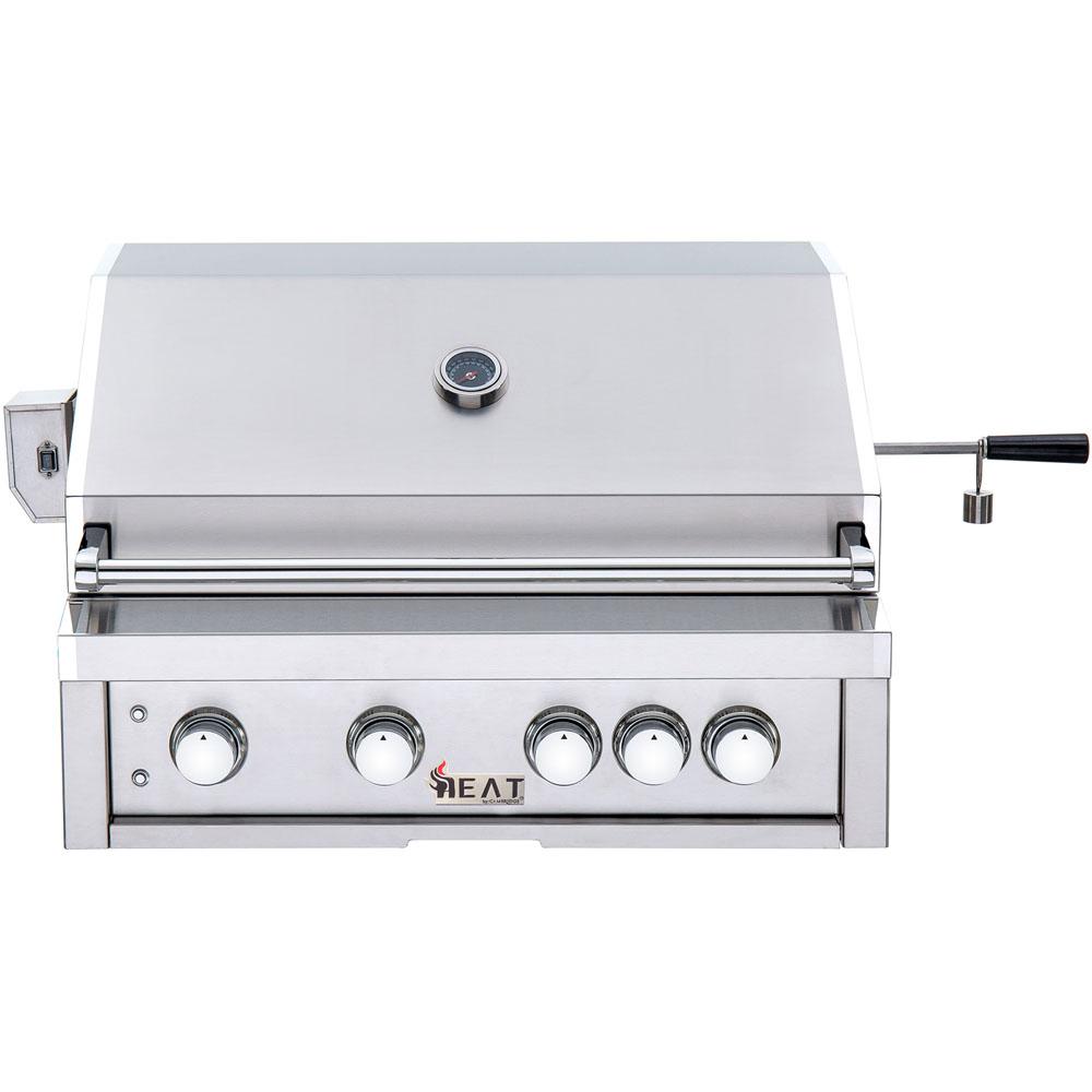 built in natural gas grill