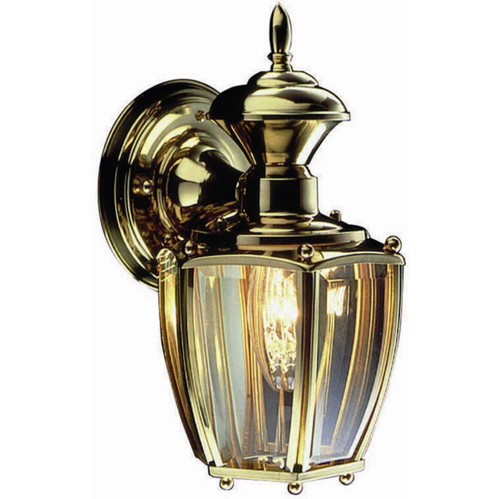 Weather Resistant No Additional Accessories Brass Gold Jackson Solid Antique Brass Outdoor Wall Mount Downlight