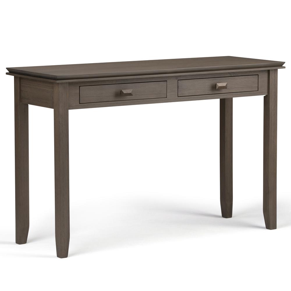 Simpli Home Artisan Farmhouse Grey Storage Console Table ...