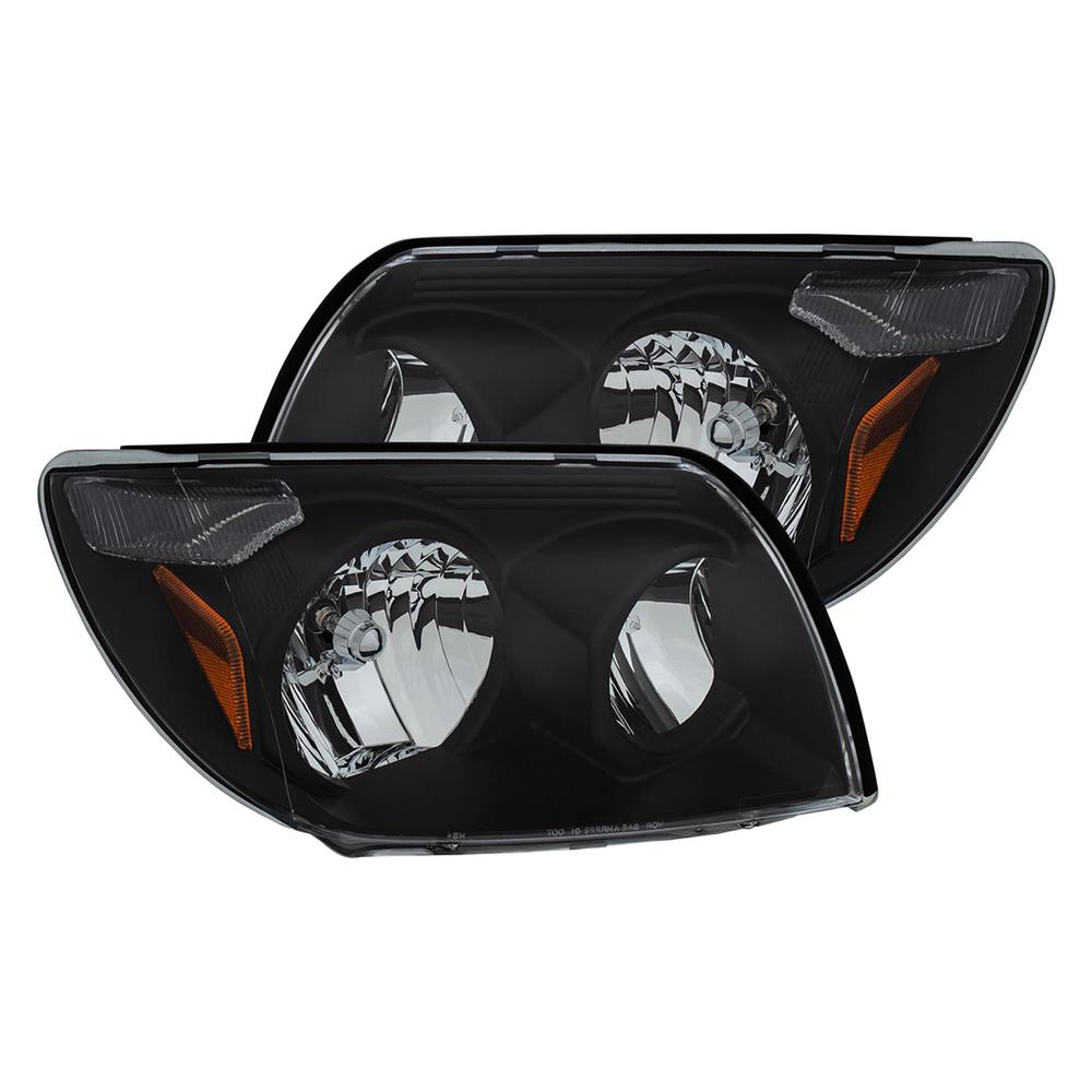 Anzo 2003 2005 Toyota 4runner Crystal Headlights Black