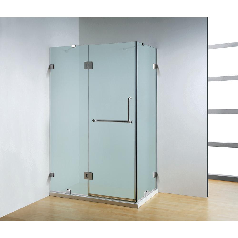 Pivot Hinged Frosted Corner Shower Doors The 47