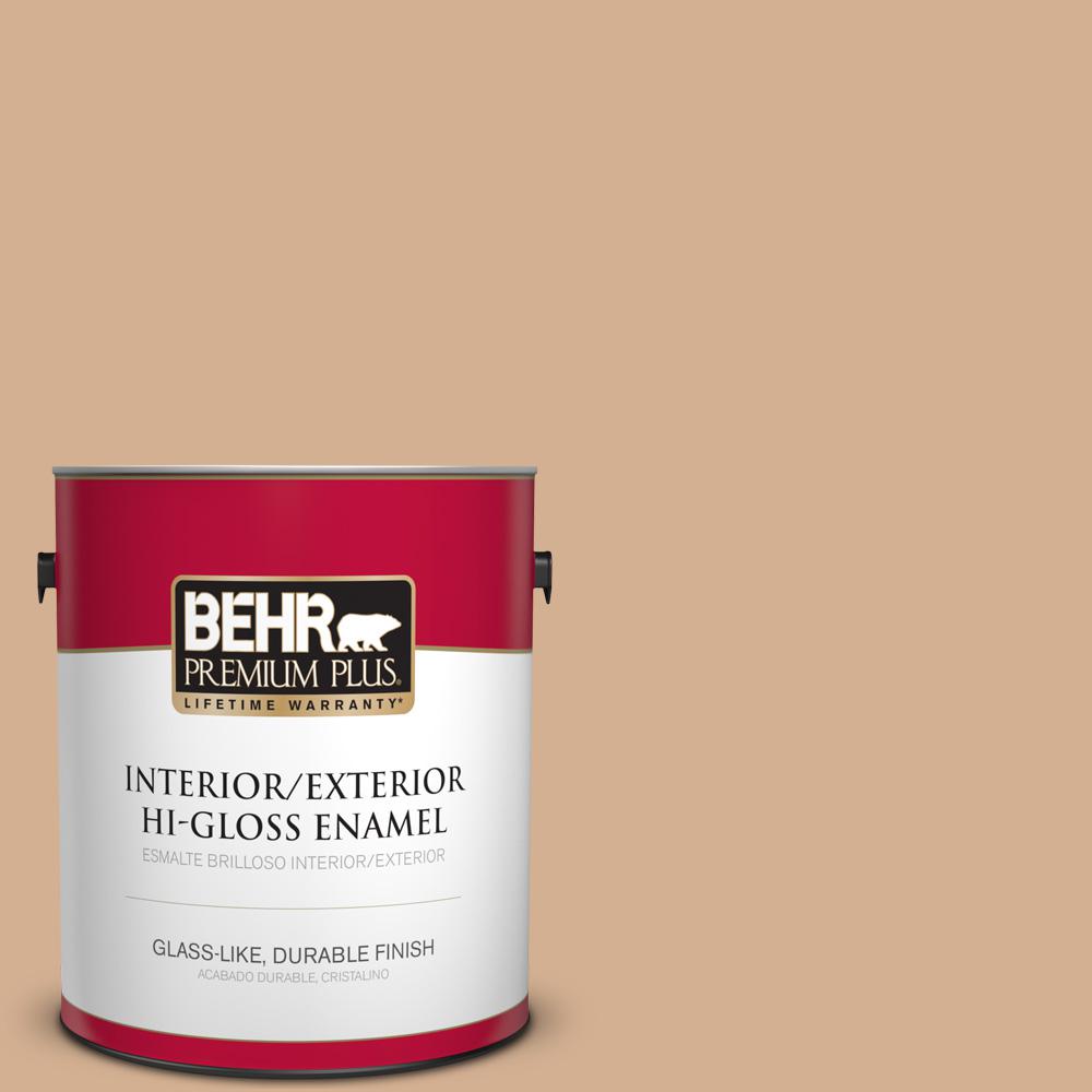 BEHR Premium Plus 1gal. 250D7 Caramelized Orange HiGloss Enamel