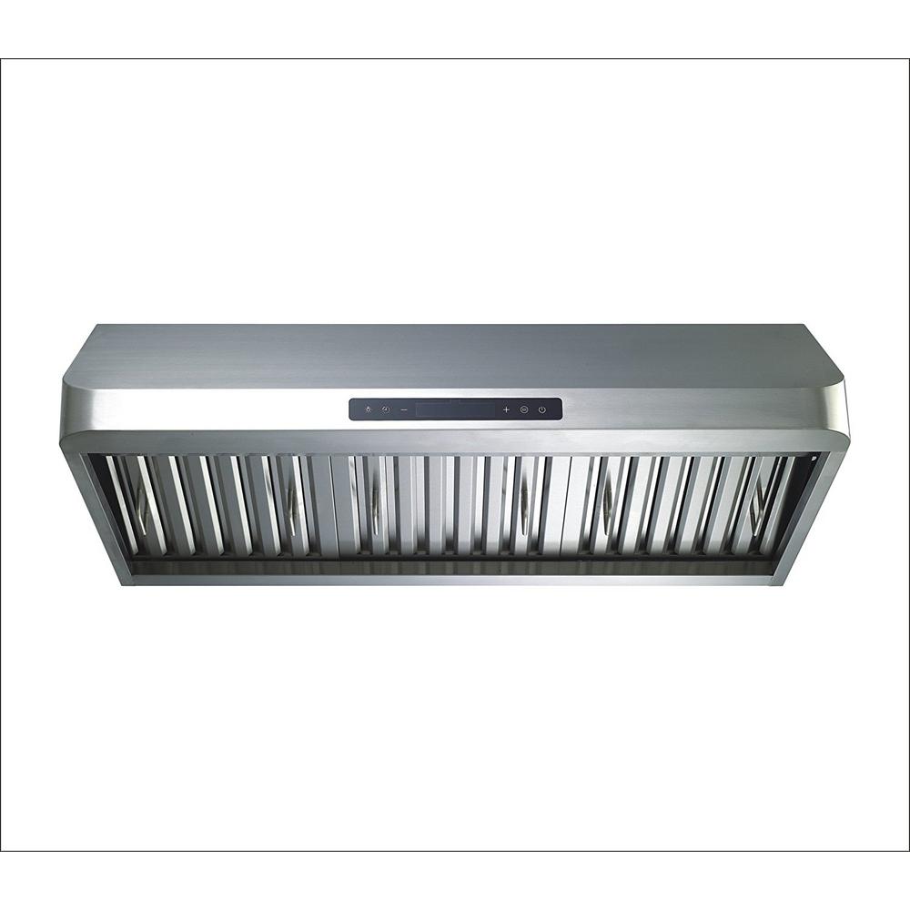 Winflo 36 In Ducted 600 Cfm Under Cabinet Range Hood Stainless Winflo 36 In Ducted 600 Cfm Under Cabinet Range Hood Stainless Steel With Baffle