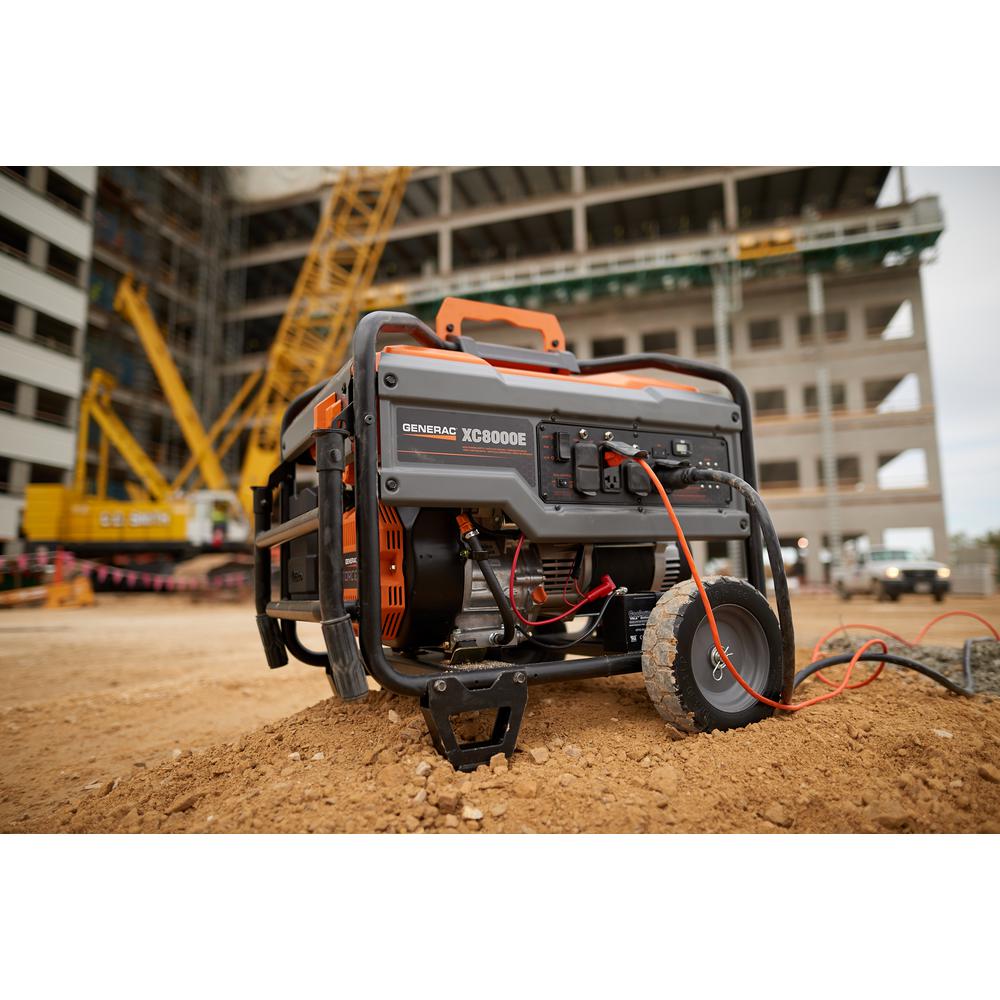 portable generac generators gasoline xc watt csa generator powered electric start