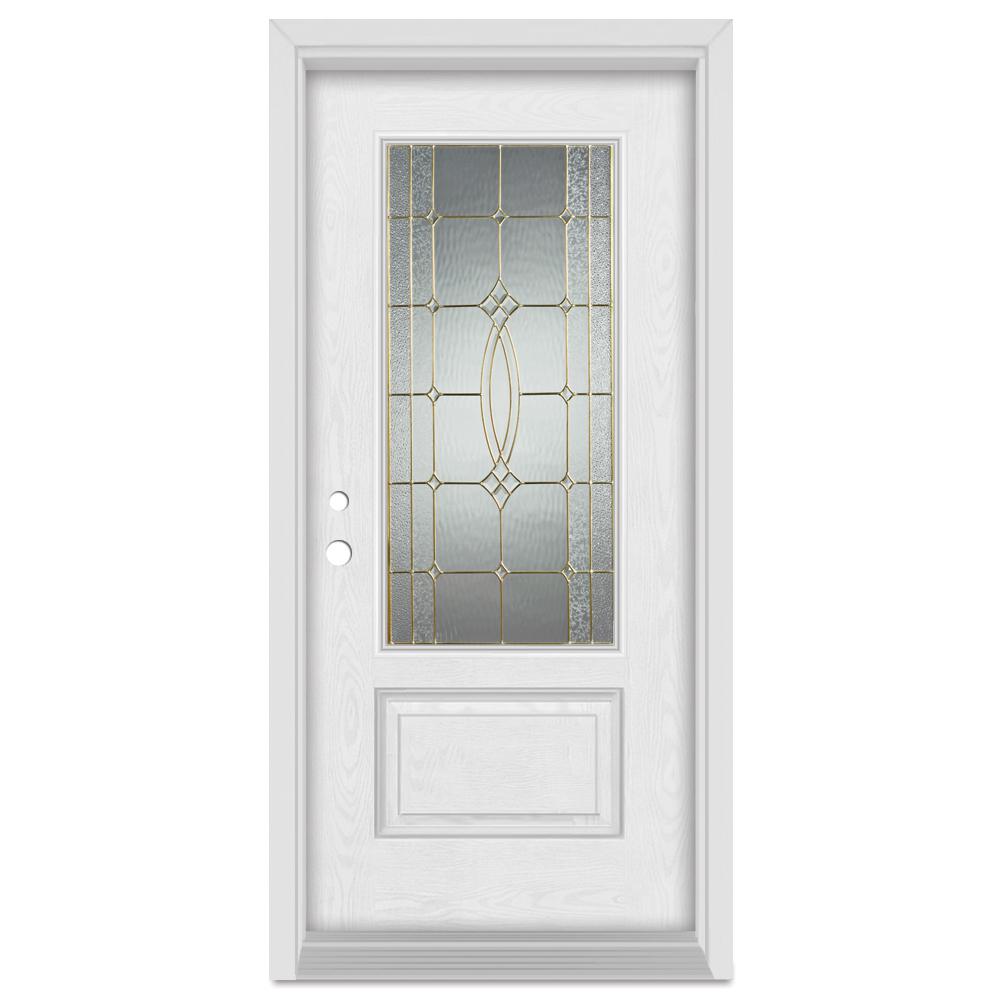 Stanley Doors 36 In X 80 In Diamanti Classic Right Hand 3 4 Lite