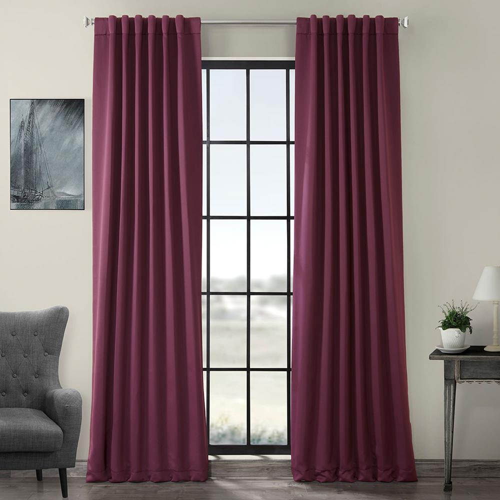 Exclusive Fabrics Furnishings Semi Opaque Aubergine Purple Semi Opaque Aubergine Purple