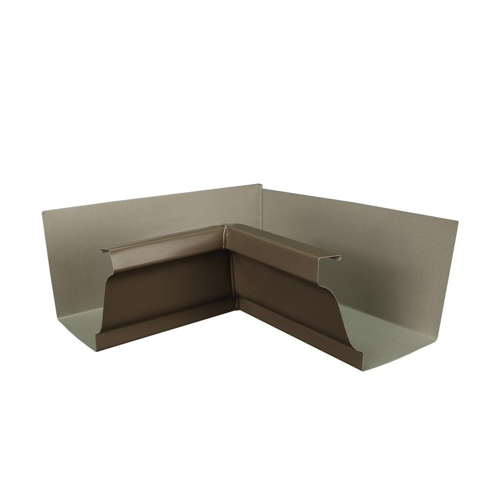 Amerimax Home Products 6 in. Terra Bronze Aluminum Inside Box Gutter