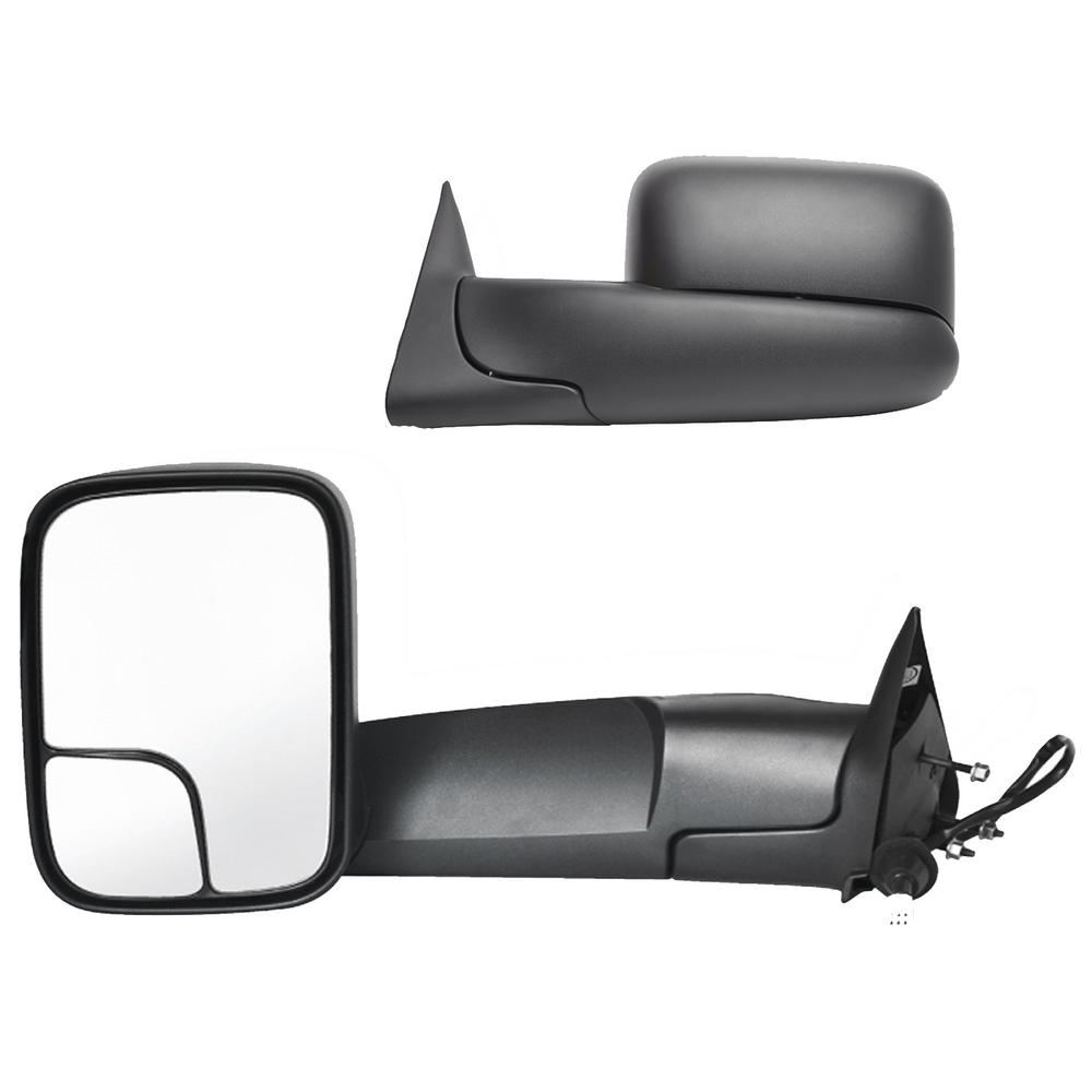 Fit System Towing Mirror for 98-01 Dodge Ram Pick-Up 1500 98-02 2500/3500 Spot Mirror Flip-Up Dodge Ram Power Folding Tow Mirror Upgrade