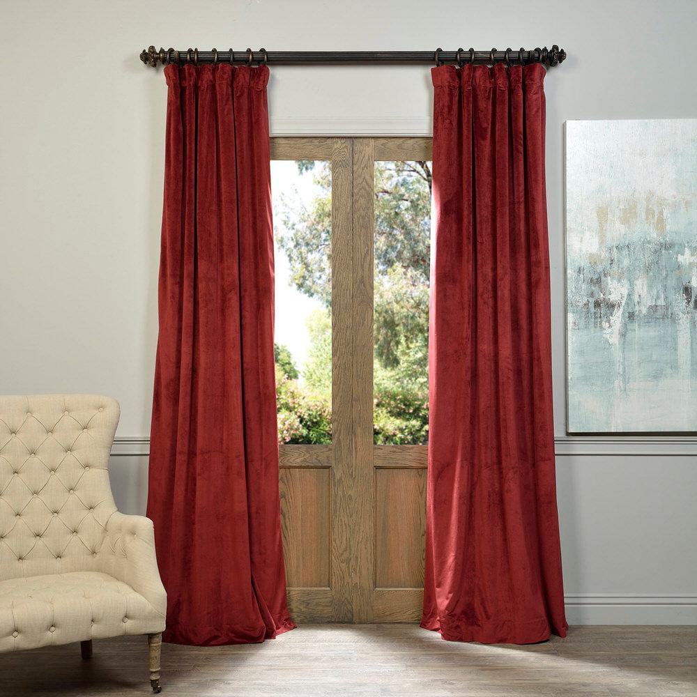 Exclusive Fabrics & Furnishings Blackout Signature Burgundy Red