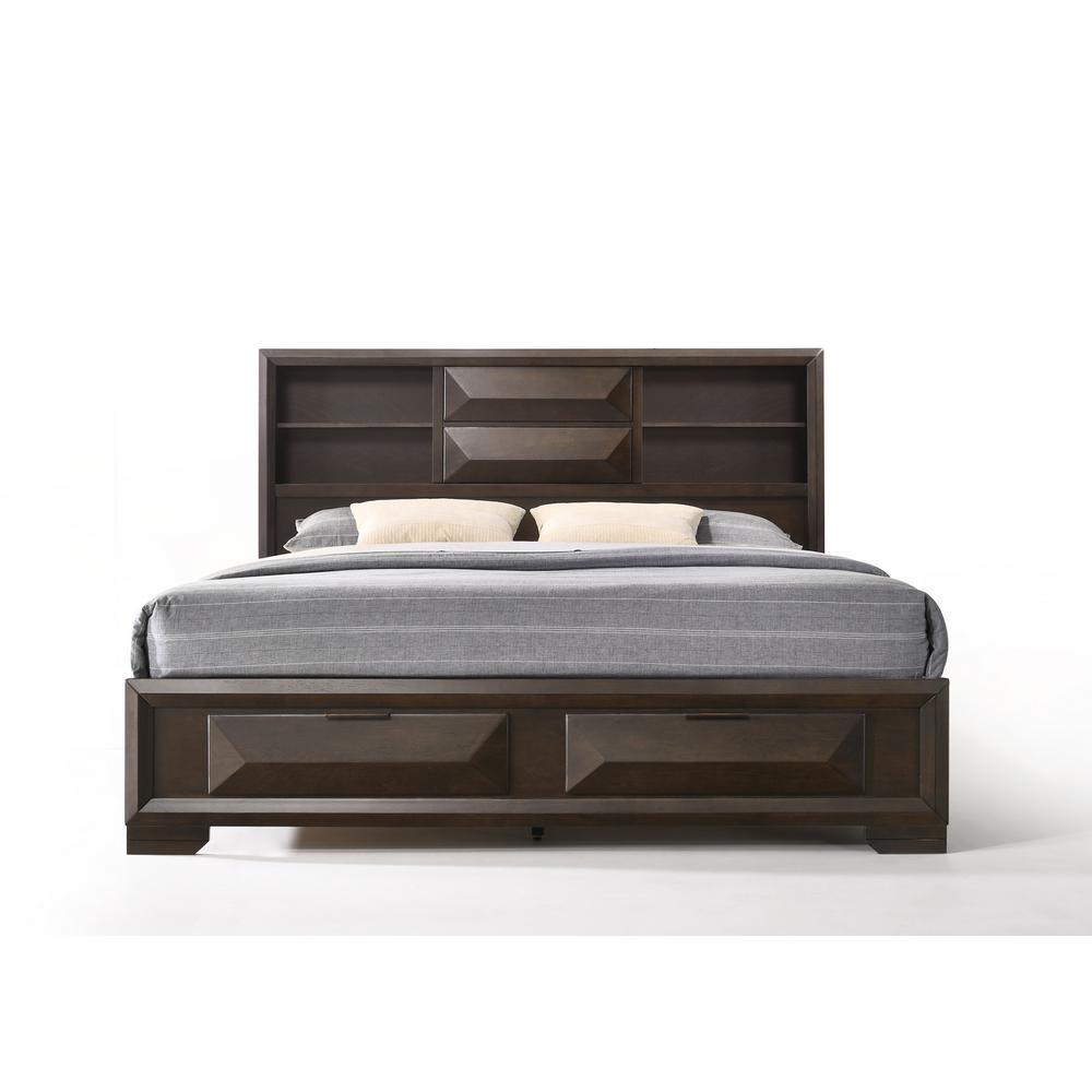 Acme Furniture Merveille Espresso Eastern King Storage Bed 22867ek Acme Furniture Merveille Espresso Eastern King Storage Bed