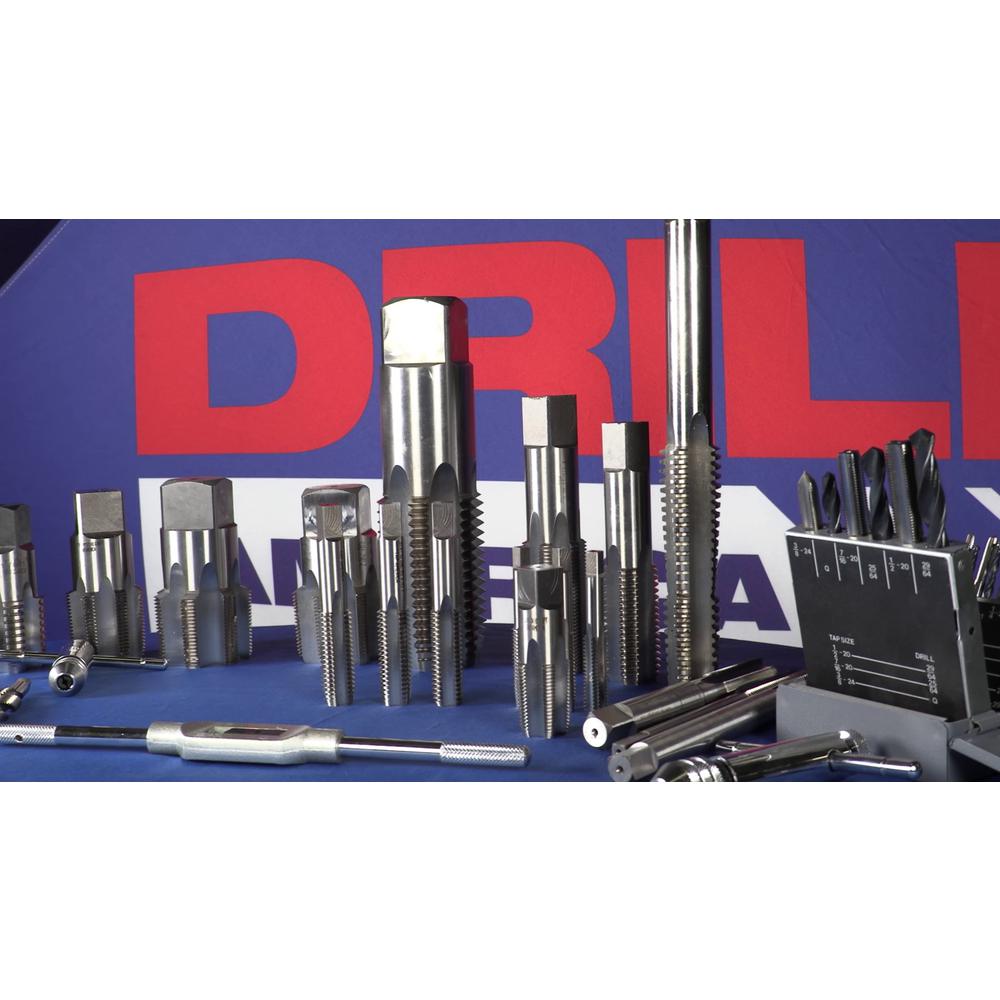 Drill America 1 4 In High Speed Steel Tap And 7 Drill Bit Set 2 Piece Pou1 4 The Home Depot