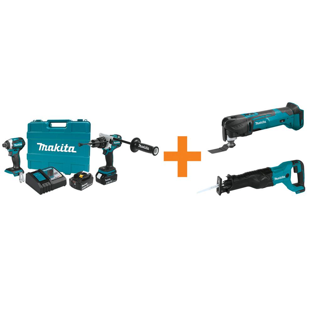 Makita Power Tool Combo Kits Power Tools The Home Depot