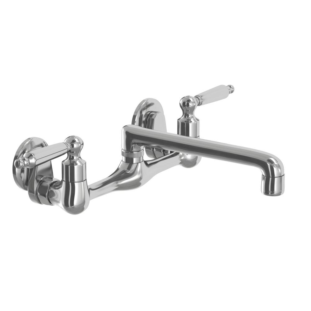 Glacier Bay Builders 2-Handle Wall Mount Low-Arc Standard ...