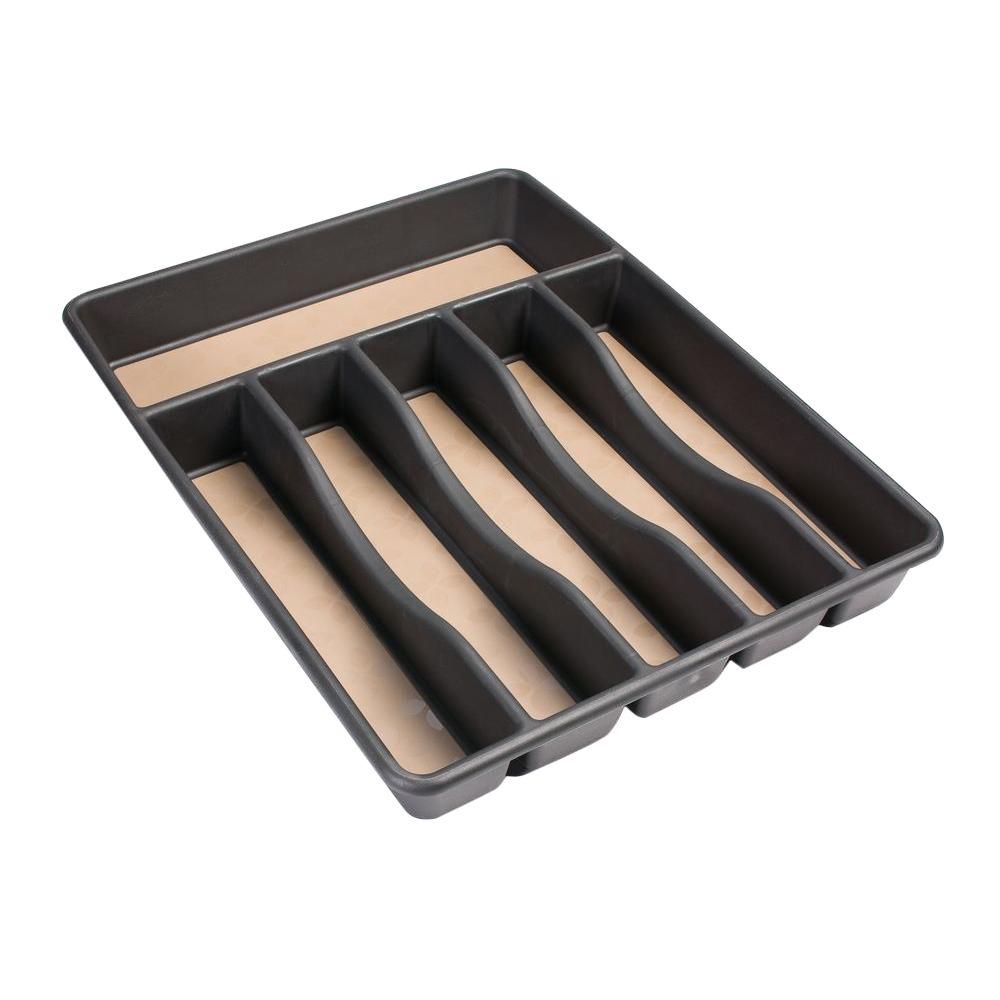 Rubbermaid Large No Slip Cutlery Tray 1922433 The Home Depot