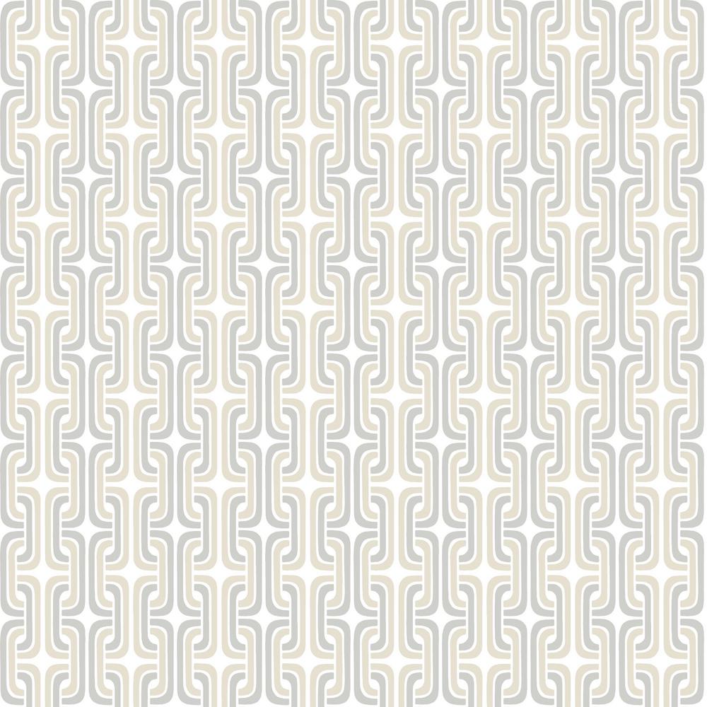 grey York Wallcoverings WT4604 Watercolors Large Lattice Wallpaper white