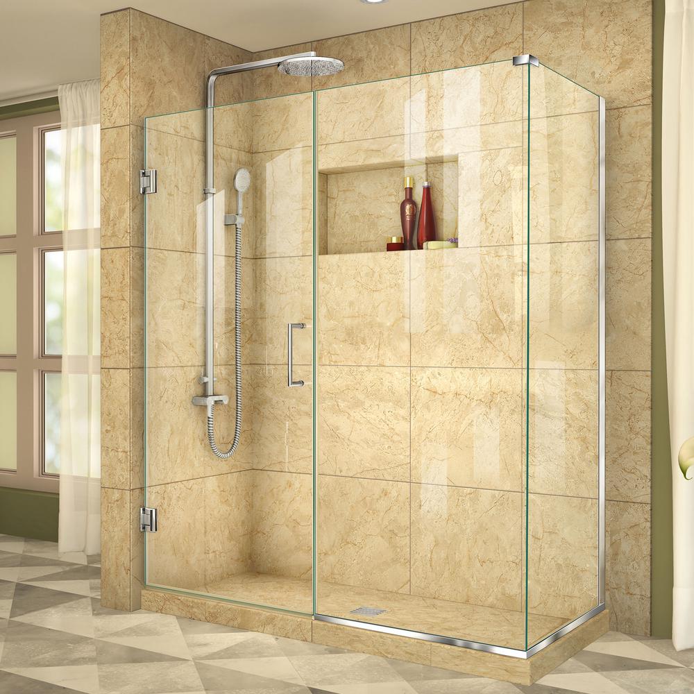 Dreamline Unidoor Plus 34 3 8 In X 58 1 2 72 Frameless Dreamline Unidoor Plus 34 3 8 In X 58 1 2