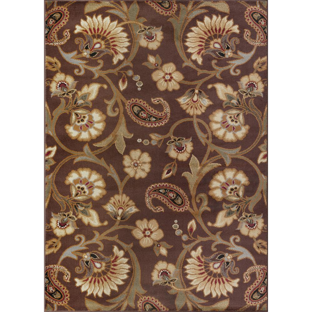 Tayse Rugs Elegance Brown 7 Ft 6 In X 9 10 Transitional Tayse Rugs Elegance Brown 7 Ft 6 In X 9 10 Transitional Area Rug 5328 8x10 The Home Depot