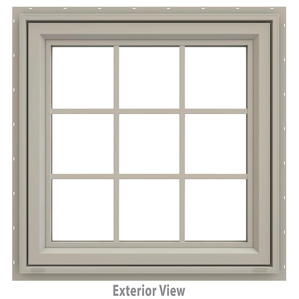 JELD WEN 355 In X 355 In V 4500 Series Desert Sand Vinyl Awning