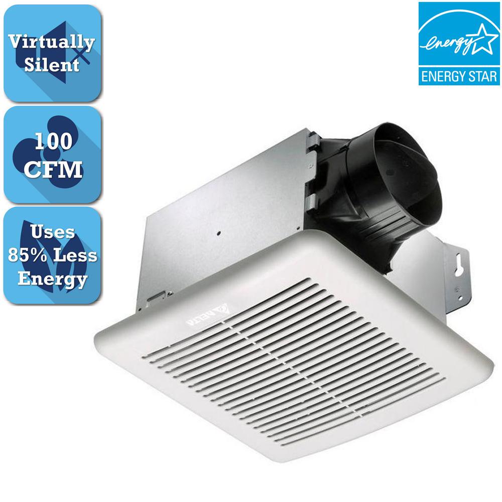 Wall Bath Fans Bathroom Exhaust The Home Depot Greenbuilder Series 100 Cfm Wall Or Ceiling Bathroom Exhaust Fan Energy Star