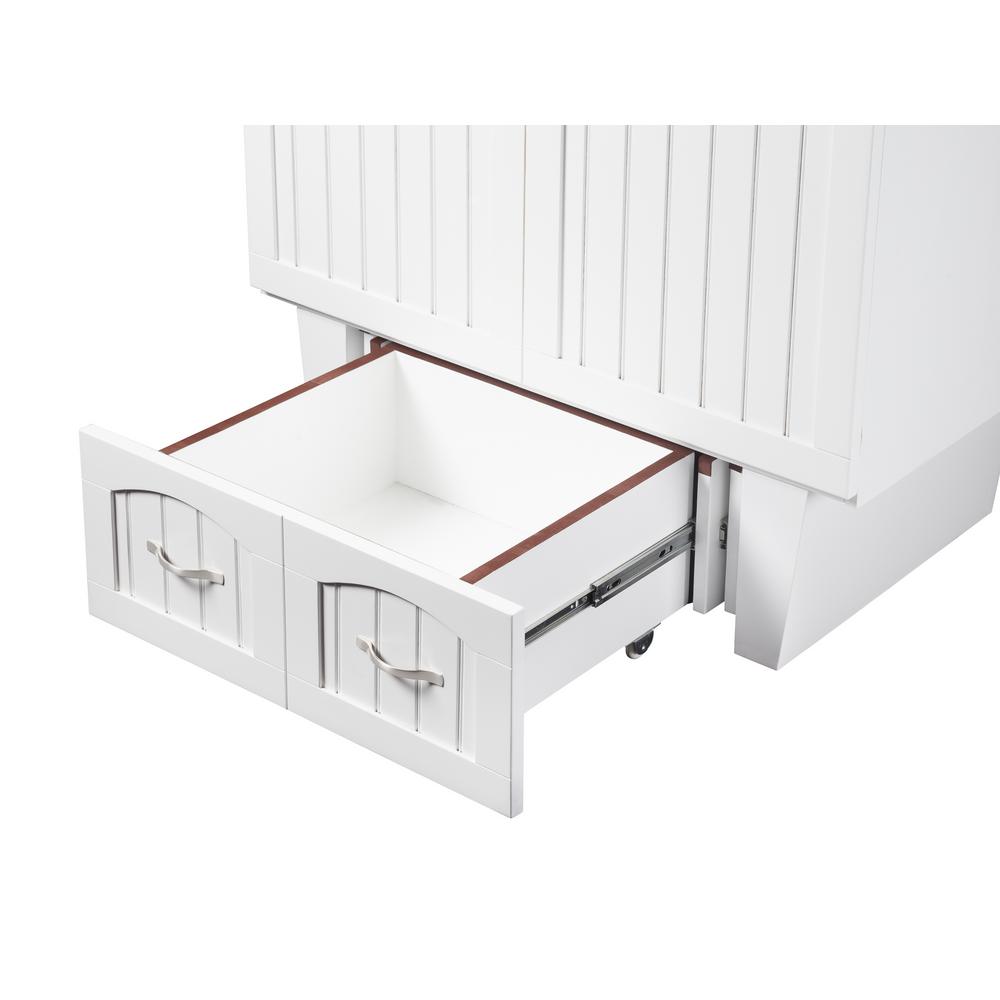 Atlantic Furniture Nantucket Murphy Bed Twin White Chest With Atlantic Furniture Nantucket Murphy Bed Twin White Chest With Charging Station And Coolsoft Mattress