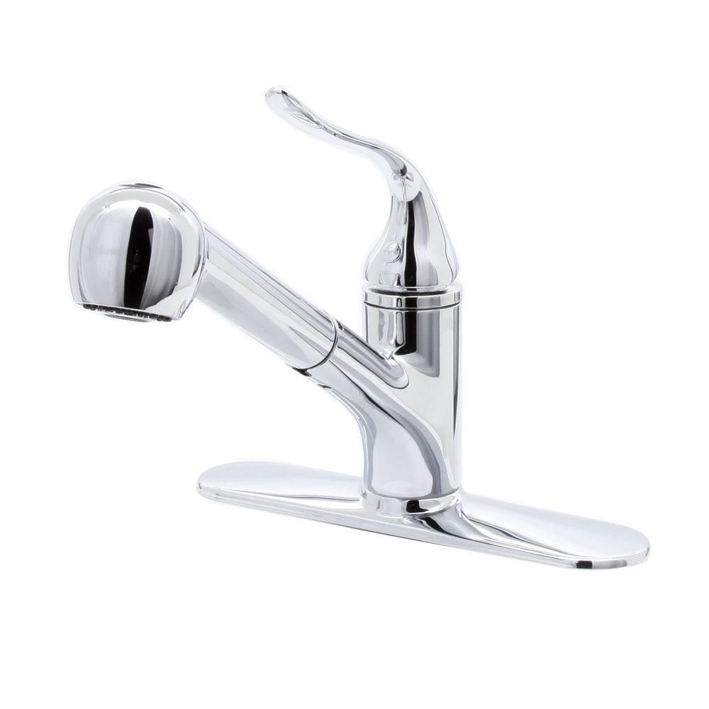 Kohler Coralais Single Handle Pull Out Sprayer Kitchen Faucet With