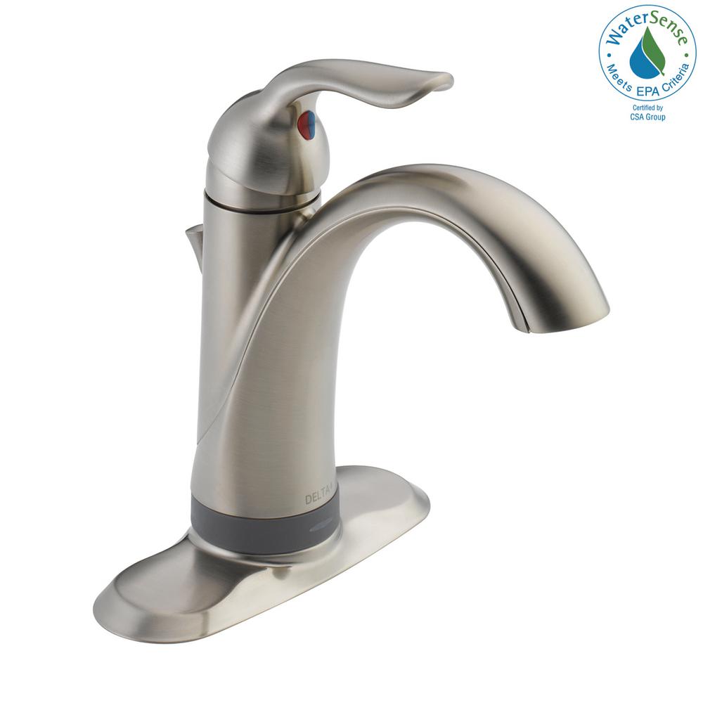 Delta Lahara Single Hole SingleHandle Bathroom Faucet with Touch2O.xt