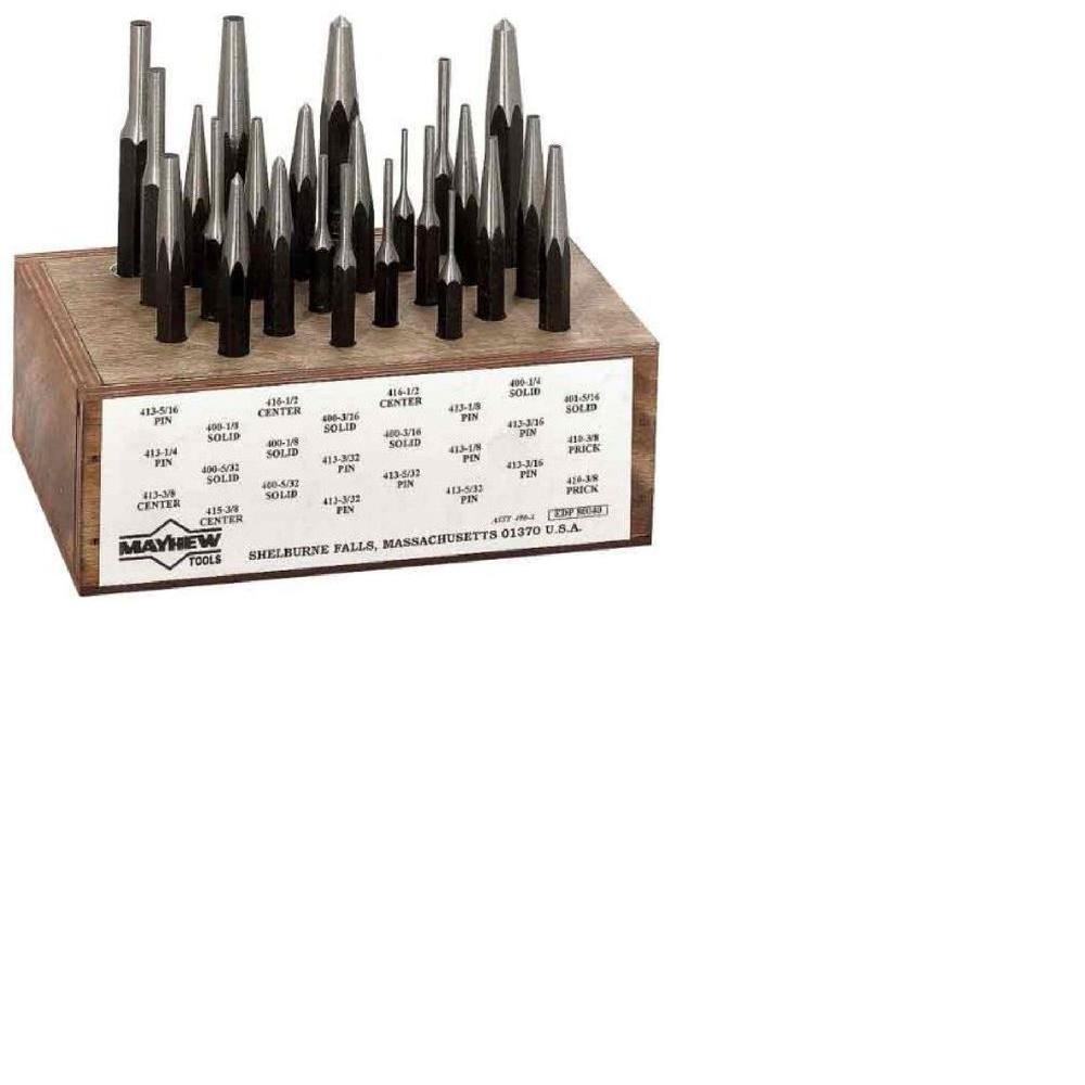 Mayhew Wood Box Punch Set (24Piece)80040 The Home Depot