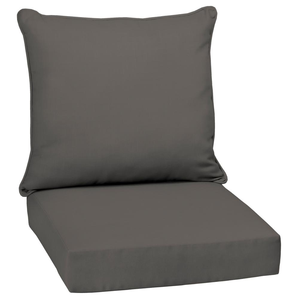 Gray Outdoor Cushions Patio Furniture The Home Depot