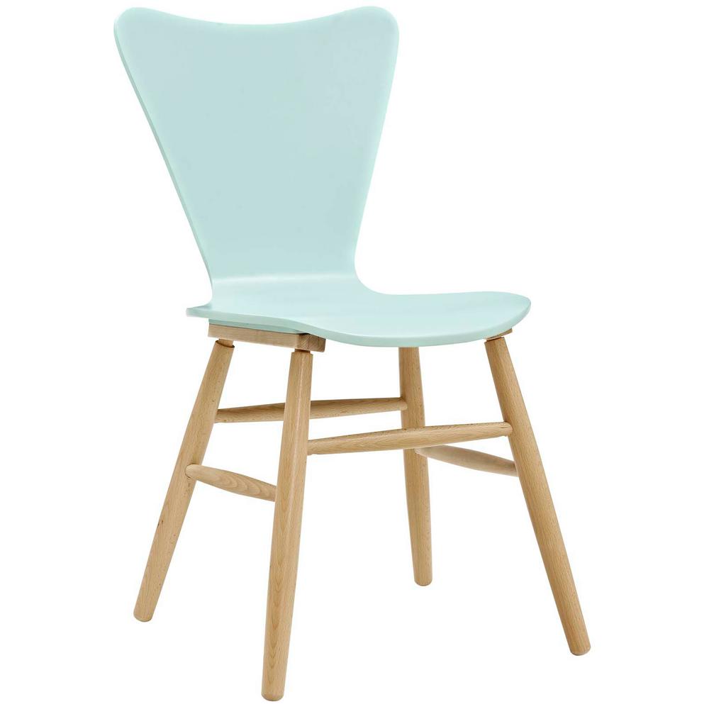Modway Cascade Light Blue Wood Dining Chair Eei 2672 Lbu The Home Modway Cascade Light Blue Wood Dining Chair