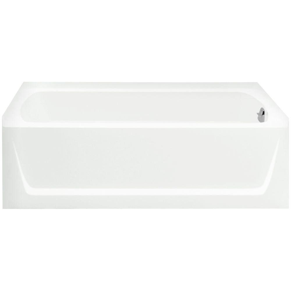 STERLING Ensemble 5 ft. Right Drain Soaking Tub in White-71171820-0 ...