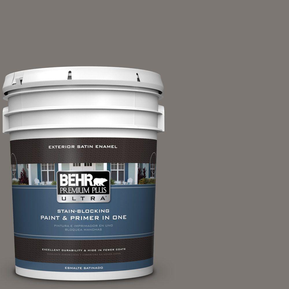 BEHR Premium Plus Ultra 5gal. 790F5 Amazon Stone Satin Enamel
