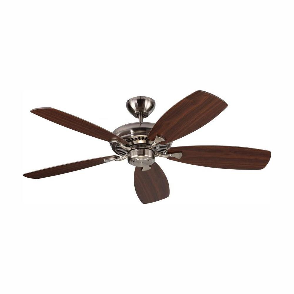 Monte Carlo Designer Max 52 In Brushed Steel Silver Ceiling Fan