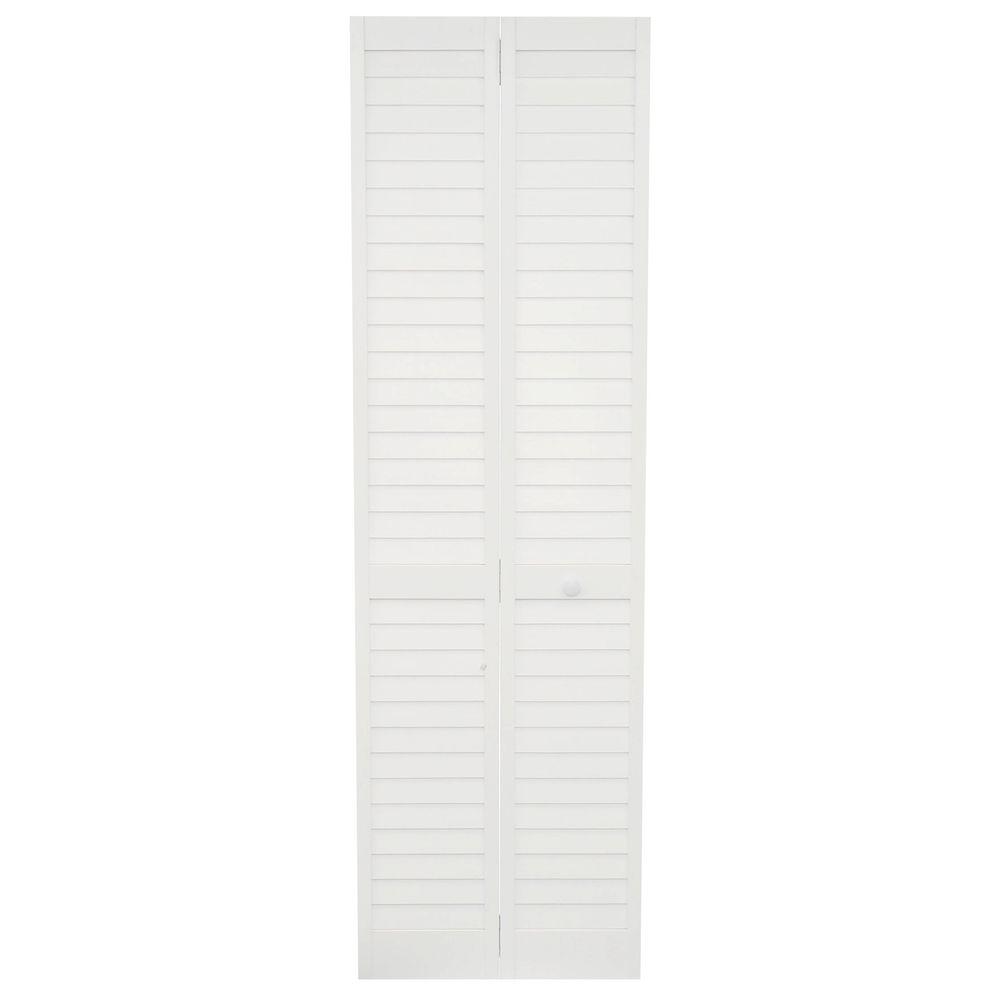 Kimberly Bay 24 In X 80 In 24 In Plantation Louvered Solid Core