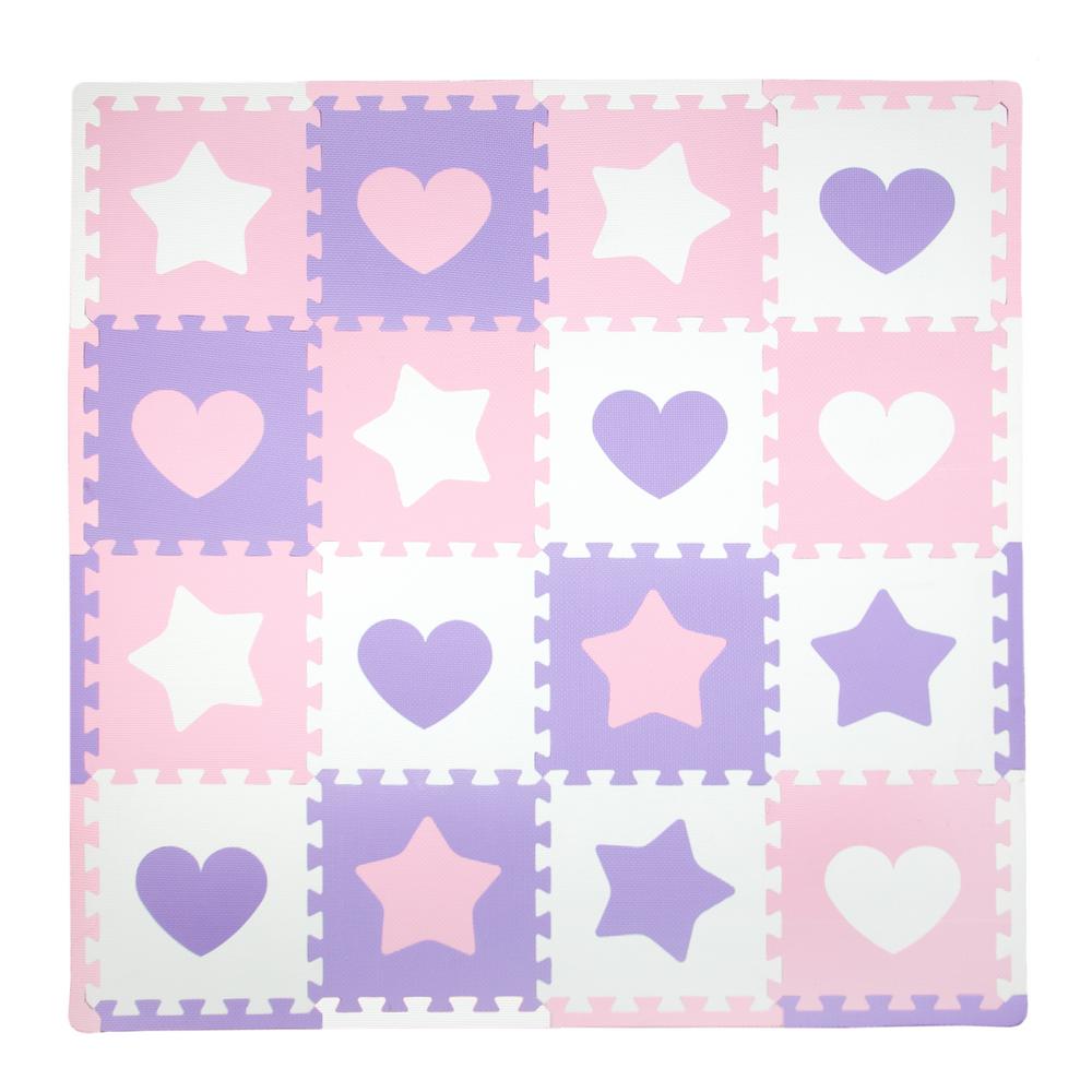 Tadpoles Pink Purple Hearts And Stars 50 In X 50 In Residential