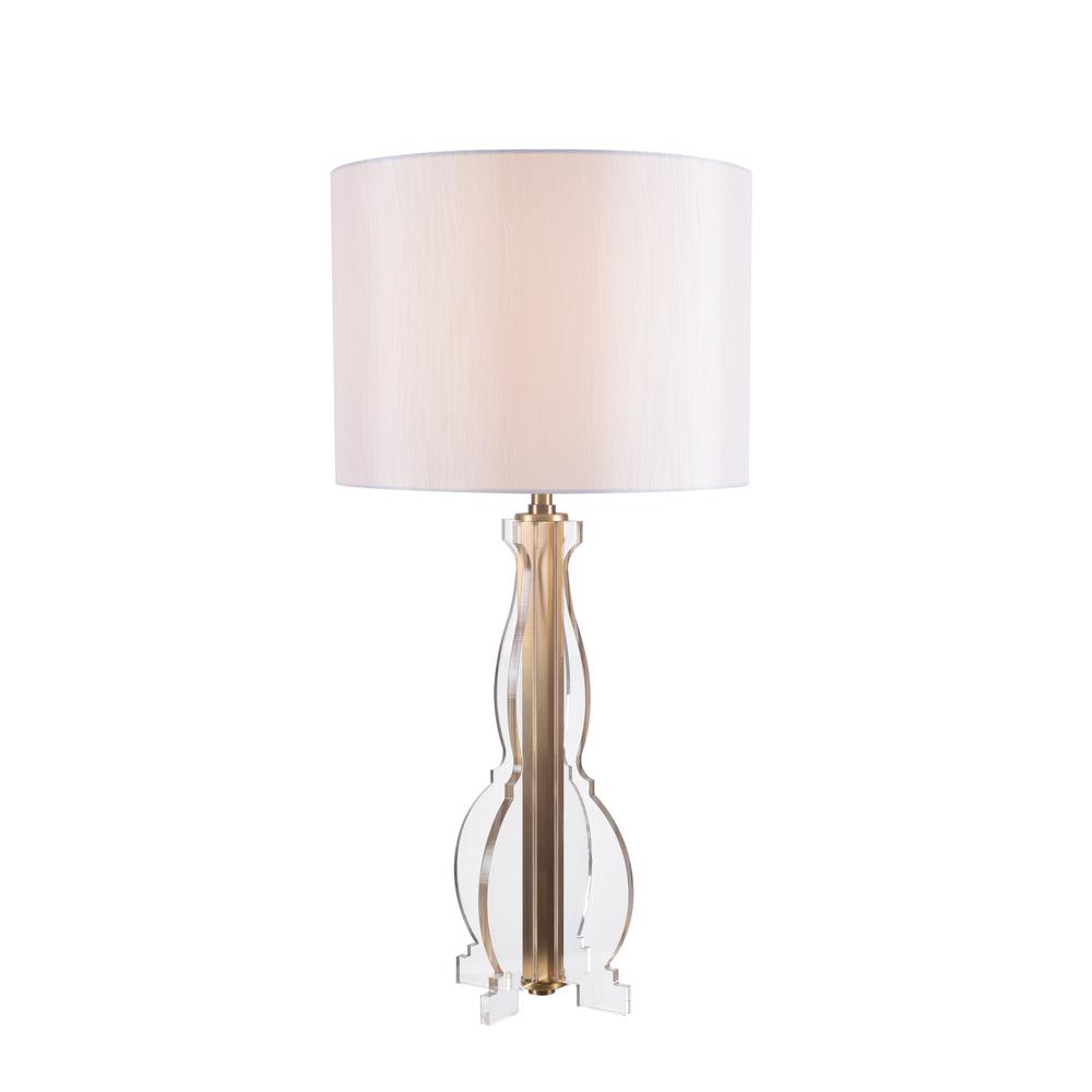 Kenroy Home Louise 29 4 In Clear And Gold Table Lamp