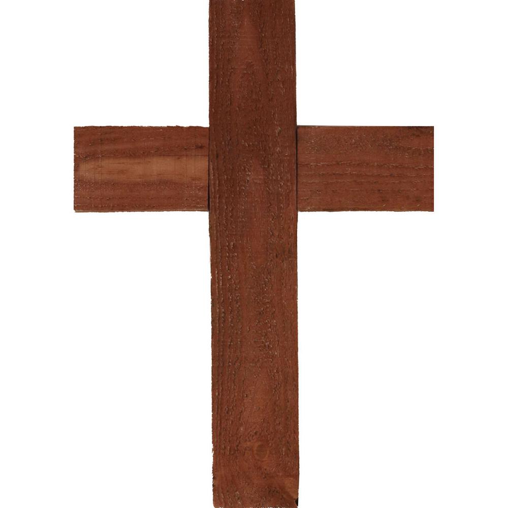 Ekena Millwork 12 In X 16 In X 1 1 2 In Barnwood Decor Collection Salvage Red Vintage Farmhouse Cross Wooden Wall Art Decr012x016x1500crsrd The Home Depot